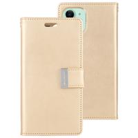 Voor iPhone 11 kwik GOOSPERY RICH DIARY Crazy Horse textuur horizontale Flip lederen draagtas met houder & kaartsleuven & portemonnee (goud)