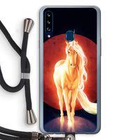 Last Unicorn: Samsung Galaxy A20s Transparant Hoesje met koord