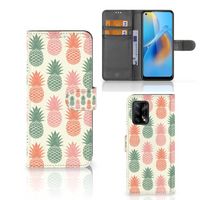 OPPO A74 4G Book Cover Ananas - thumbnail