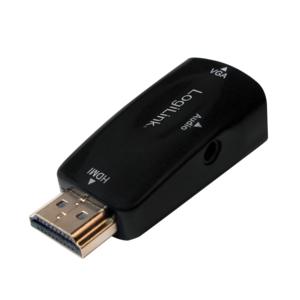 LogiLink CV0107 Adapter [1x HDMI-stekker - 1x VGA-bus] Zwart