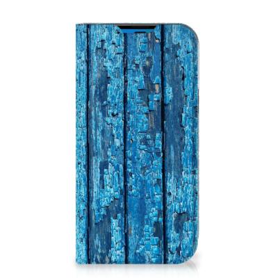 iPhone 14 Pro Book | Wallet Case | Wood Blue