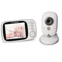 VB603 3.2 duimLCD 2.4GHz Wireless Surveillance Camera Baby Monitor steun twee manier praten terug nacht Vision(White)