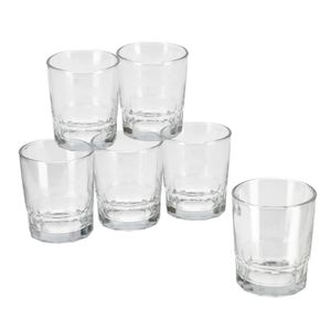 6x Stuks waterglazen/drinkglazen 256 ml   -