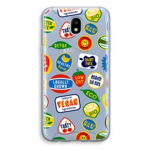 Fruitsticker: Samsung Galaxy J5 (2017) Transparant Hoesje