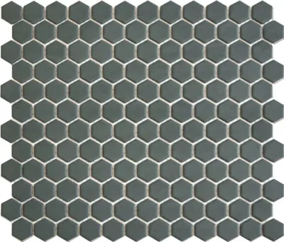 The Mosaic Factory Mozaïek Tegel Camo Green Matt Hexagons - 23x26mm