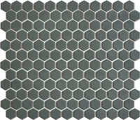 The Mosaic Factory Mozaïek Tegel Camo Green Matt Hexagons - 23x26mm
