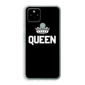 Queen zwart: Google Pixel 5 Transparant Hoesje