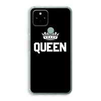 Queen zwart: Google Pixel 5 Transparant Hoesje