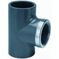 T-Stuk 25 x ¾" Lijm x Binnendraad met RVS Ring