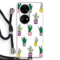 Sanseveria: Huawei P50 Pro Transparant Hoesje met koord