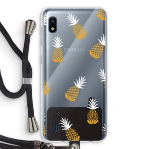 Ananasjes: Samsung Galaxy A10 Transparant Hoesje met koord