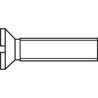 TOOLCRAFT M3*20 D963-4.8:A2K 194823 Verzonken schroeven M3 20 mm Sleuf DIN 963 Staal Verzinkt 100 stuk(s)