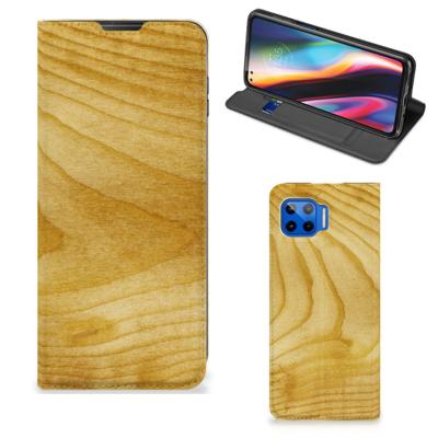 Motorola Moto G 5G Plus Book | Wallet Case | Licht Hout