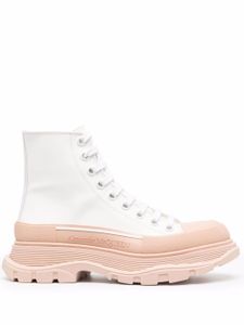 Alexander McQueen bottines Tread Slick - Blanc