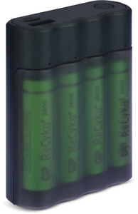 GP Recyko X411 Batterijlader en Powerbank + 4x AA 2600mAh