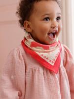 Babyset blouse en sjaal rozen