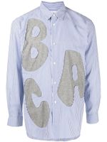 Comme Des Garçons Shirt chemise à détails de patchs - Bleu