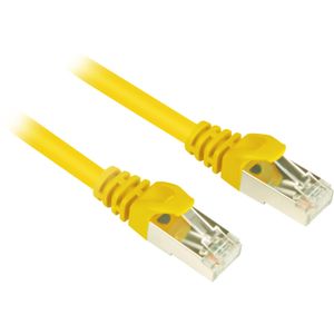 Sharkoon 0.25m Cat.6 S/FTP netwerkkabel Geel 0,25 m Cat6 S/FTP (S-STP)