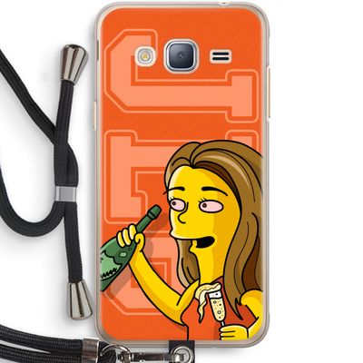 Jamie Lee Simpson: Samsung Galaxy J3 (2016) Transparant Hoesje met koord
