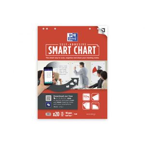 Flipoverpapier Oxford smart 60x80cm blanco 90gr 20v