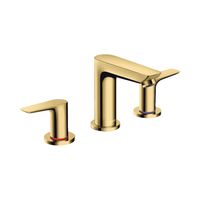 Wastafelmengkraan Talis E HansGrohe 3-Gats Met Trekwaste Gepolijst Goud