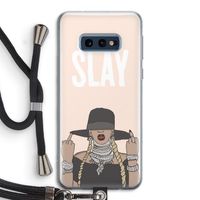 Slay All Day: Samsung Galaxy S10e Transparant Hoesje met koord