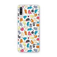 Kleurrijke katten: Samsung Galaxy A70 Transparant Hoesje