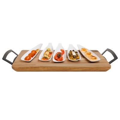 Cosy & Trendy Serveerplank - acacia hout - 33 x 20 cm - borrelplank/kaasplank