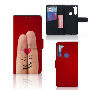 Motorola G8 Power Wallet Case met Pasjes Liefde - Origineel Romantisch Cadeau