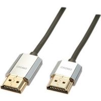 Lindy HDMI A - HDMI A 3 m HDMI kabel HDMI Type A (Standaard) Zwart, Goud, Zilver - thumbnail