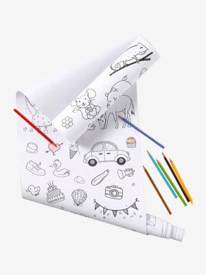 Papierrol om in te kleuren wit