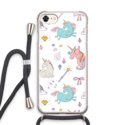 Fantasiewereld: iPhone 7 Transparant Hoesje met koord