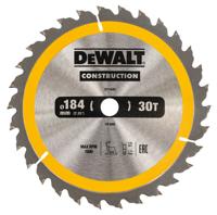 DeWalt Accessoires Cirkelzaagblad 184x16x30t, positief 10°, kerf 2,6mm - DT1940-QZ