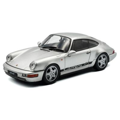 Solido Modelauto - Porsche 911 - zilver/zwart - 10 x 4 x 3 cm - speelgoedauto Solido Modelauto - Porsche 911 - zilver/zwart - 10 x 4 x 3 cm - speelgoedauto