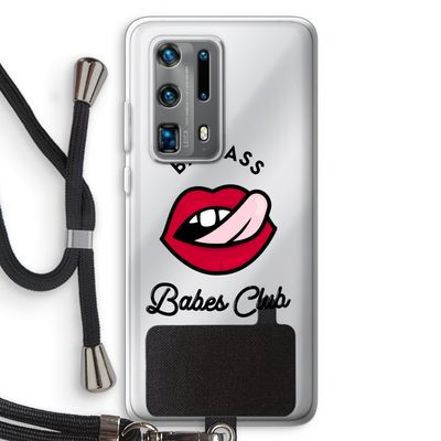 Badass Babes Club: Huawei P40 Pro Plus Transparant Hoesje met koord