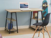 Bureau MALI 4 legplanken sonoma/zwart Bureau MALI 4 legplanken sonoma/zwart