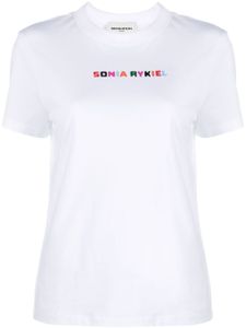 Sonia Rykiel t-shirt en coton à logo imprimé - Blanc