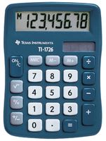 Texas Instruments TI-1726 calculator Pocket Basisrekenmachine Blauw - thumbnail