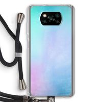 mist pastel: Xiaomi Poco X3 NFC Transparant Hoesje met koord