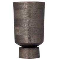 PTMD bloempot erga aluminium m grijs 40 cm | 2 stuks