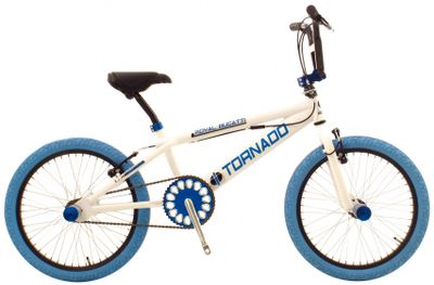Bike Fun Tornado 20 Inch 31 cm Unisex V Brakes Wit/Blauw Bike Fun Tornado 20 Inch 31 cm Unisex V Brakes Wit/Blauw