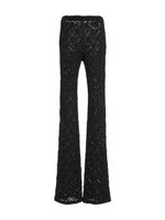 Chloé pantalon en dentelle à coupe évasée - Noir