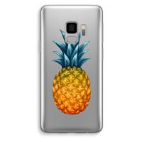 Grote ananas: Samsung Galaxy S9 Transparant Hoesje - thumbnail