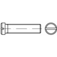 TOOLCRAFT 118869 Platkopschroeven M4 10 mm Sleuf DIN 920 Staal 100 stuk(s)