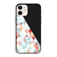 Gekleurde driehoekjes pastel: iPhone 12 Biologisch afbreekbaar hoesje