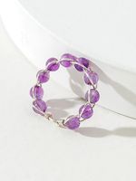 Antiek Koper Draad natuurlijk Steen Ring - thumbnail