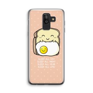 Sleep All Day: Samsung Galaxy J8 (2018) Transparant Hoesje
