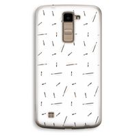 Hipster stripes: LG K10 (2016) Transparant Hoesje
