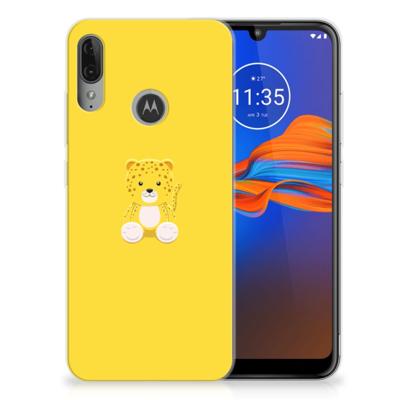 Motorola Moto E6 Plus Telefoonhoesje met Naam Baby Leopard Motorola Moto E6 Plus Telefoonhoesje met Naam Baby Leopard