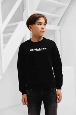 Ballin Amsterdam Embroidery Logo Sweater Kids Zwart - Maat 140 - Kleur: Zwart | Soccerfanshop
